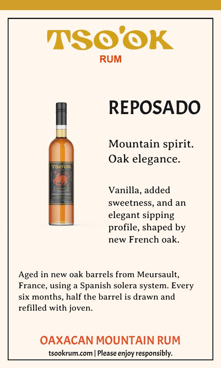 Tso’ok reposado Shelf talker layout